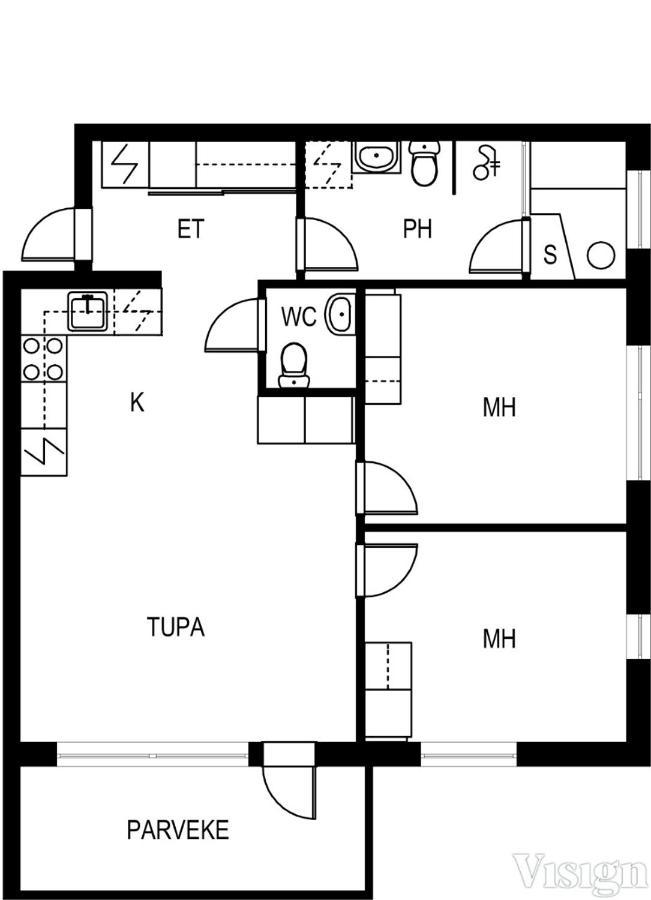 Levin Kunkku B2 Apartment Grey 외부 사진